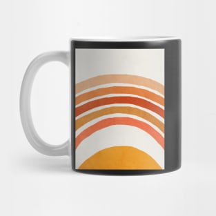 Rainbow, Abstract, Mid century modern kids wall art, Nursery room Mug